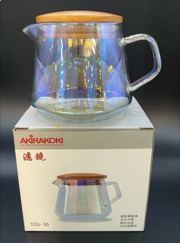 AKIRAKOKI正晃行濾鏡鍍鈦玻璃壺360ml(TCG-36)